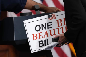 big beautiful bill signage